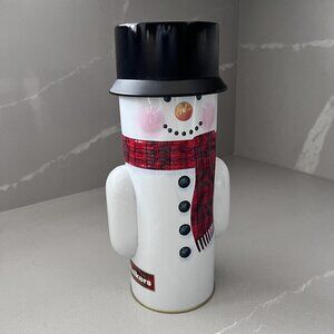 Walkers Shortbread Cookie Biscuit Tin Winter Snowman Christmas 2013 Empty